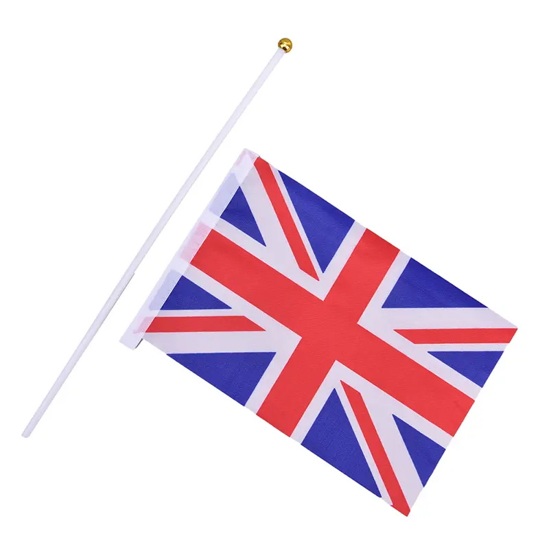 Main agitant le drapeau britannique