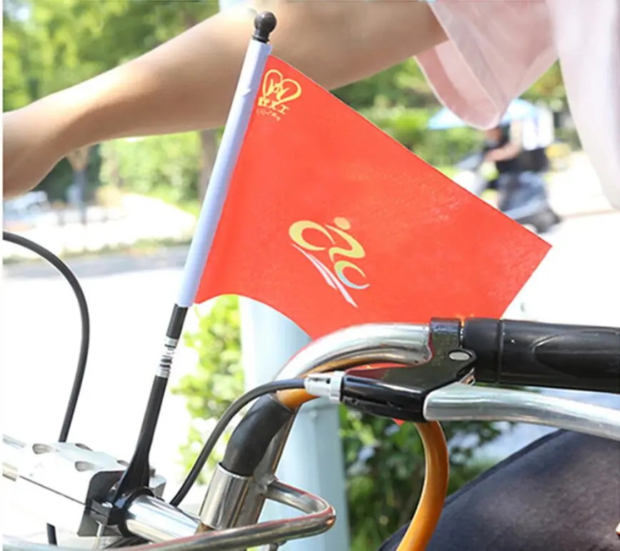 Poteau de drapeau de bicyclette de vélo